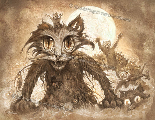 Art Print, Zombies rising