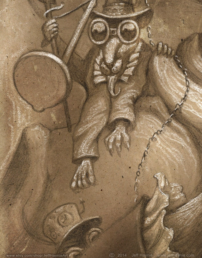 Art Print 16x20, Steampunk Daddy