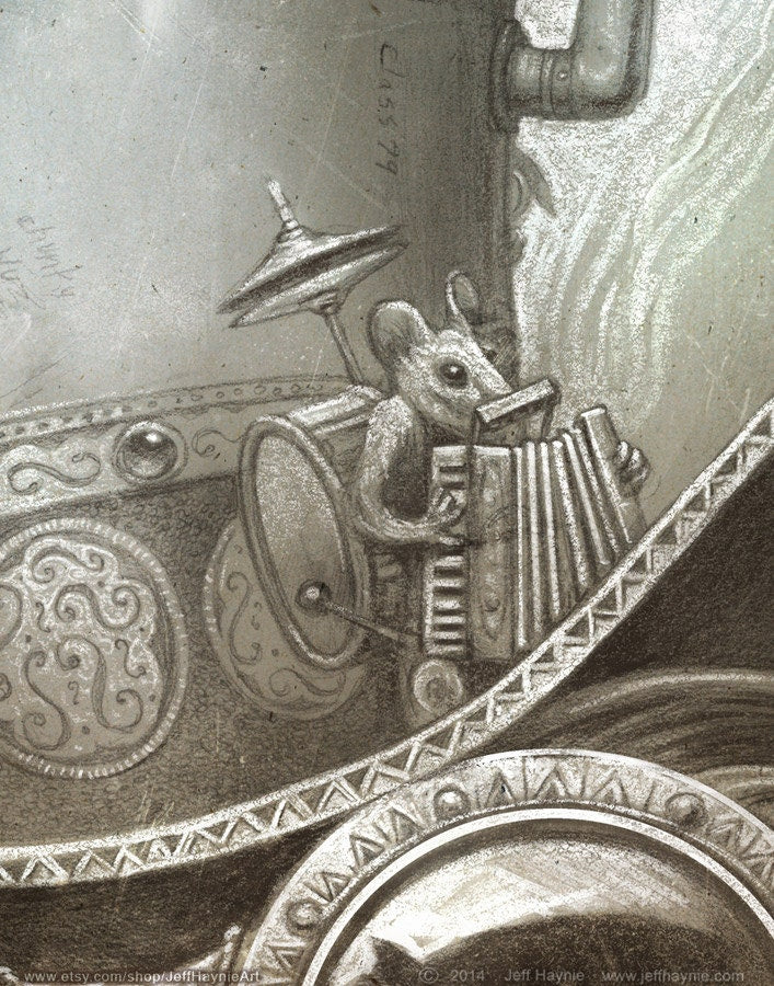 Art Print 16x20, Steampunk Daddy