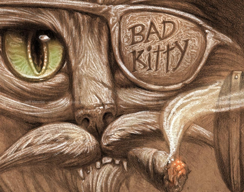 Art Print 16x20, El Gato Loco