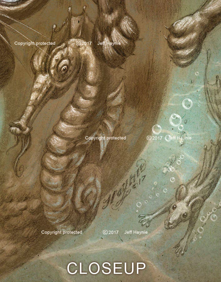 Art Print 8x10, Purrmaid