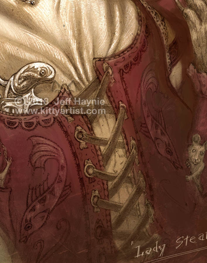 Art Print 8x10, Lady Steam