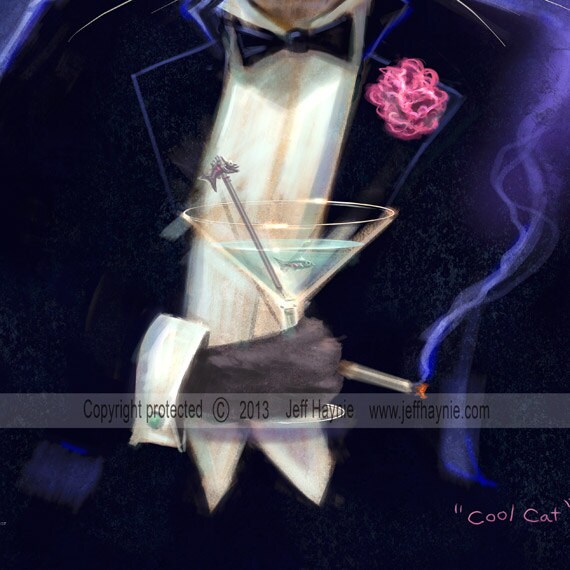 Art Print, Cool Cat