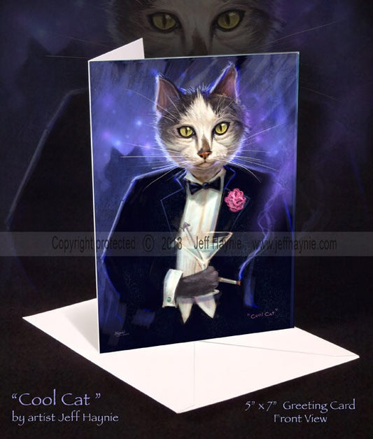 Greeting Card, Cool Cat