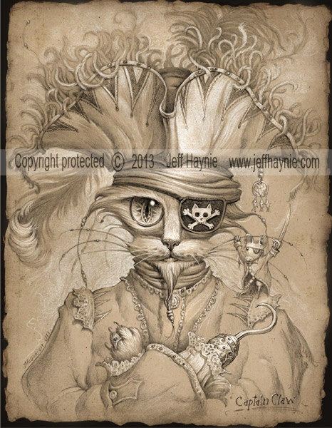 Greeting Card, Captain Claw