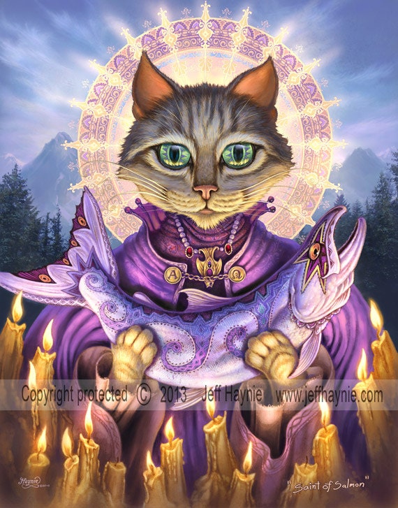 Greeting Card, Patron Saint of Salmon