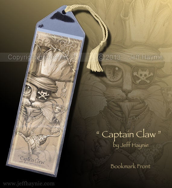 Bookmark, Captain Claw, Pirate Cat