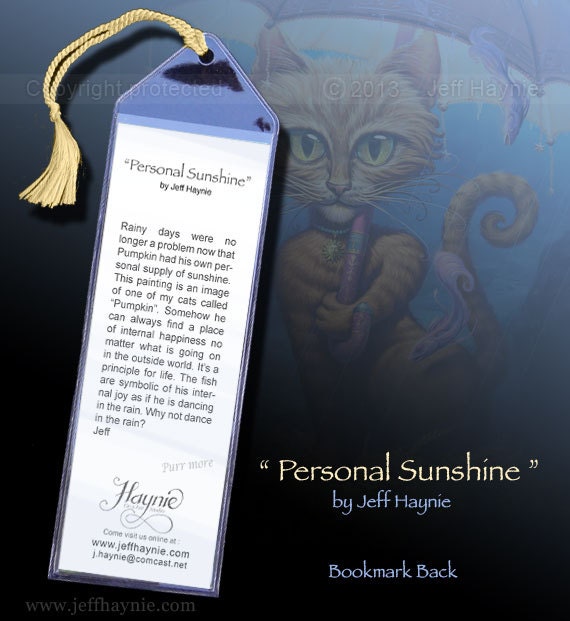 Bookmark, Personal Sunshine