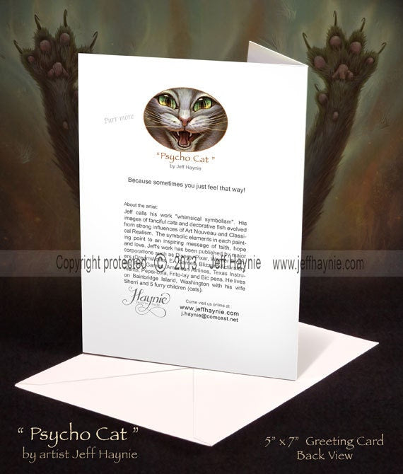 Greeting Card, Psycho Cat