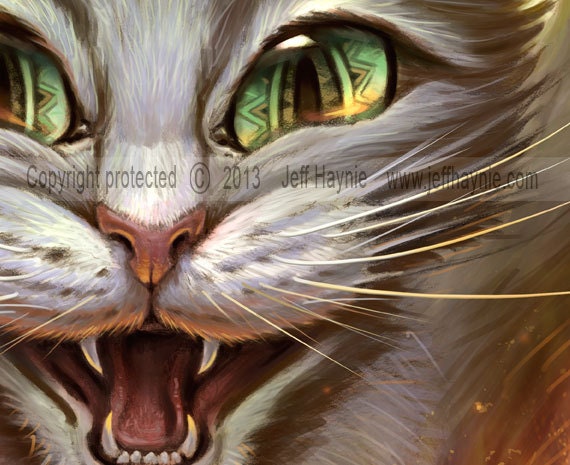 Art Print, Psycho Cat
