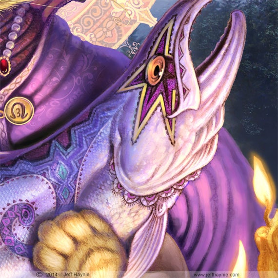 Art Print 8x10, Patron Saint of Salmon