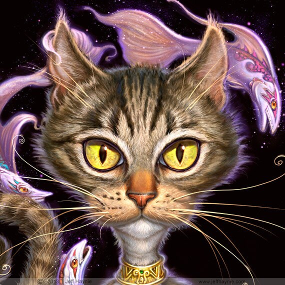Art Print 8x10, Feline Fantasy