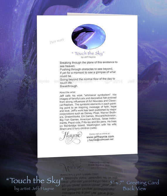 Greeting Card, Touch the Sky