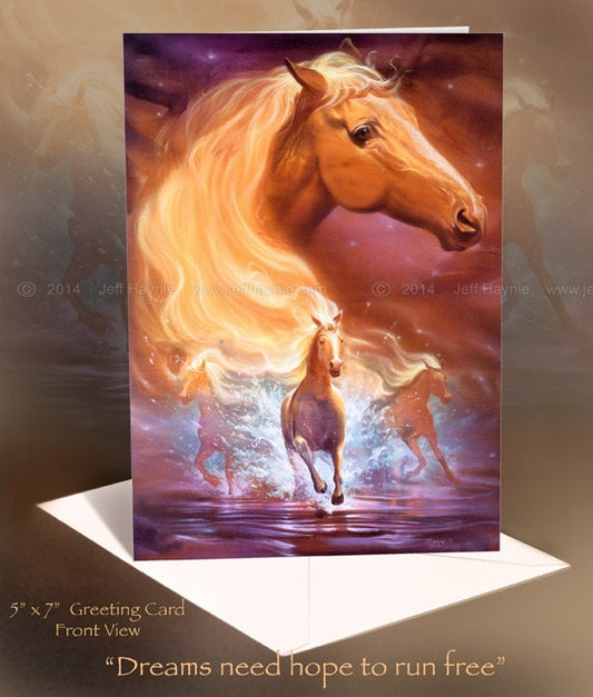 Greeting Card, Dreams need hope to run free