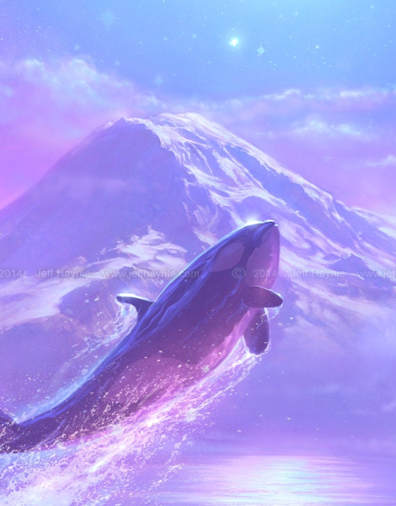 Art Print, Touch the Sky, Orca