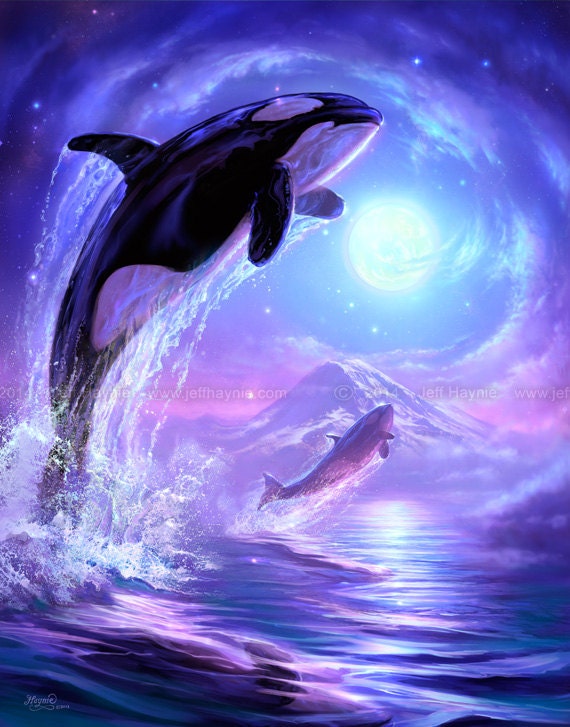 Art Print, Touch the Sky, Orca