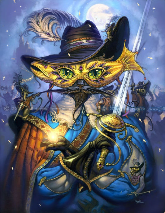 Art Print 8x10, Cavalier Cat