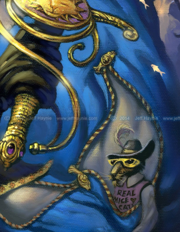 Art Print 8x10, Cavalier Cat