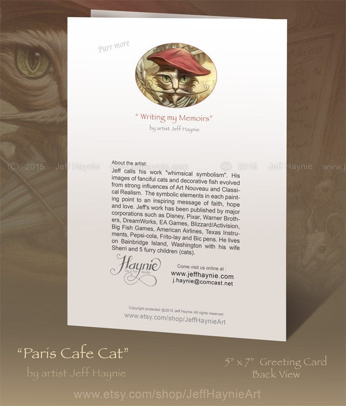 Greeting Card, Writing my Memories