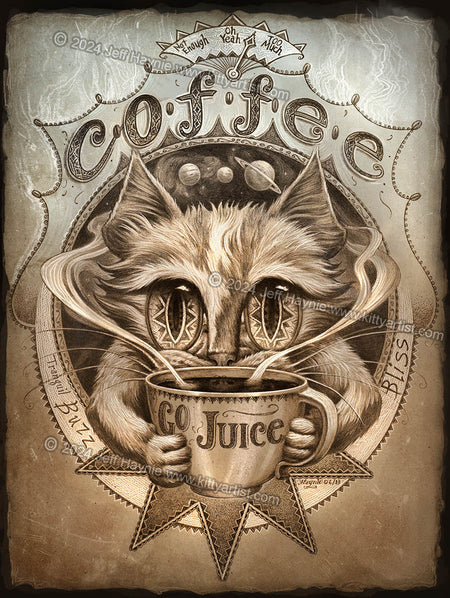Coffee Buzz Cat