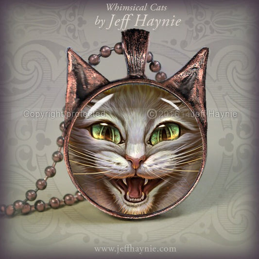 Pendant, SC3 Psycho Cat pendant