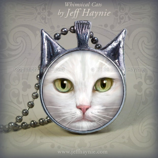 Pendant, WH7 WHITE CAT Pendant