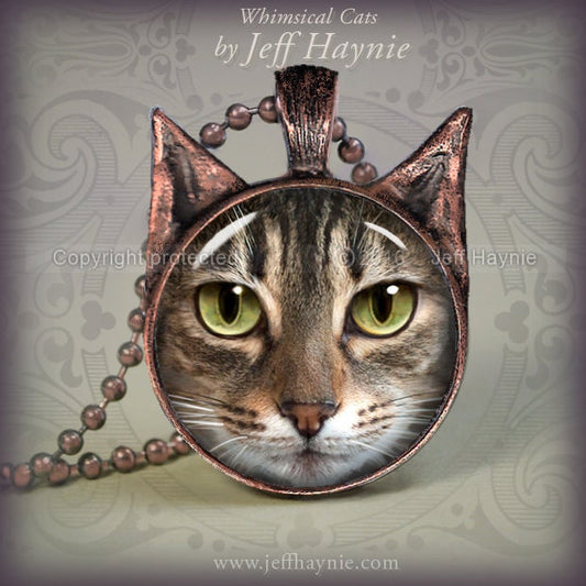 Pendant, TBKBR12 Brown Tabby Cat pendant