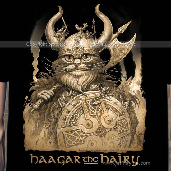 T-shirt, Haagar, Viking Cat shirt