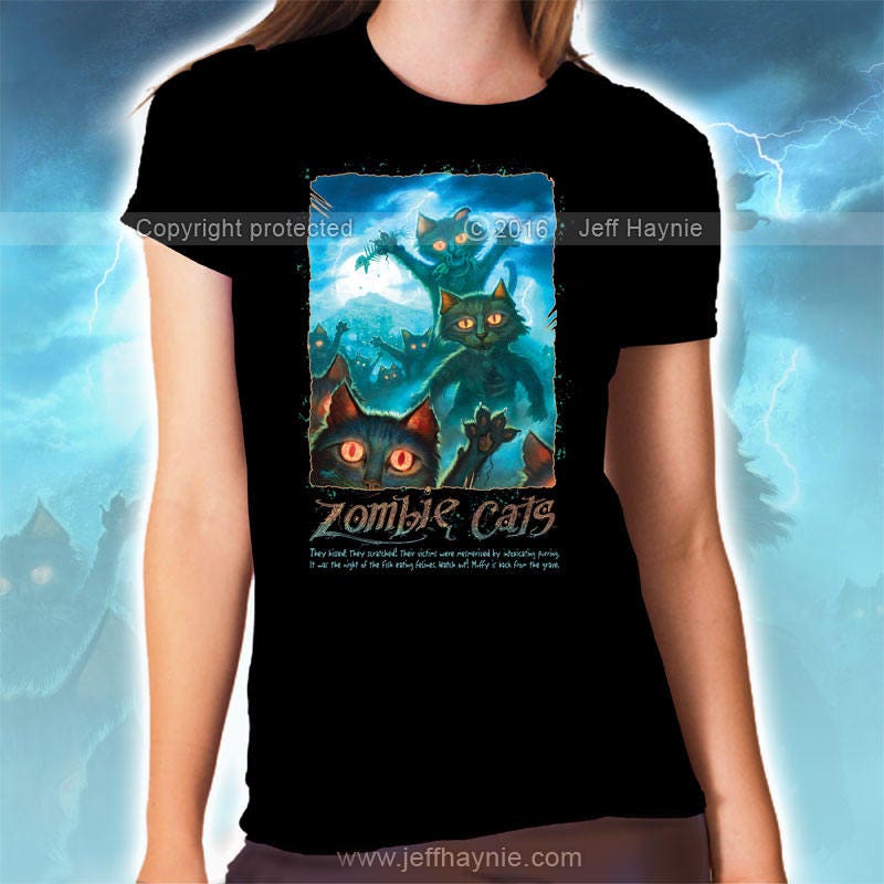 T-Shirt, Zombie Cats