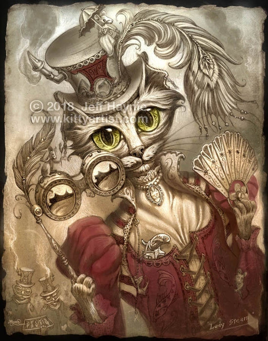 Art Print 8x10, Lady Steam