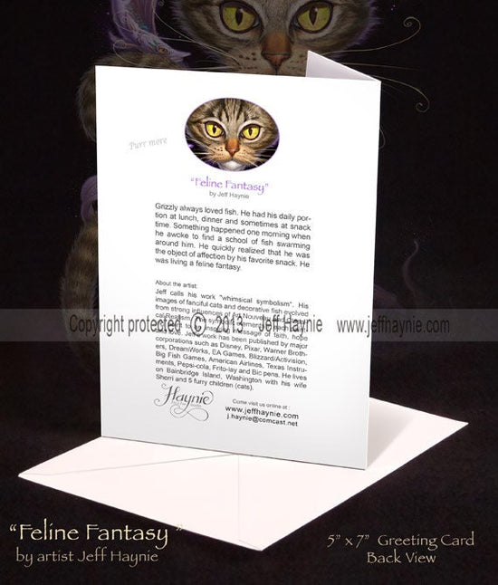 Greeting Card, Feline Fantasy