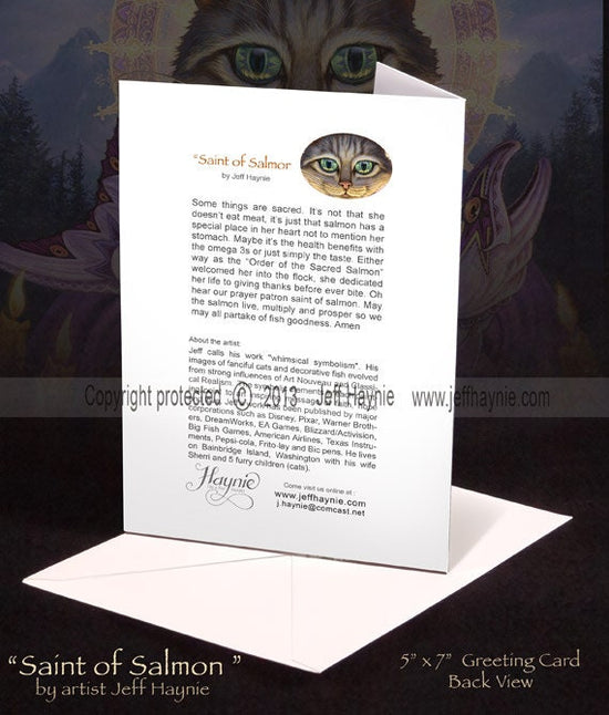 Greeting Card, Patron Saint of Salmon