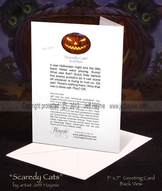 Greeting Card, Scaredy Cats, Halloween