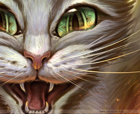 Art Print 8x10, Psycho Cat