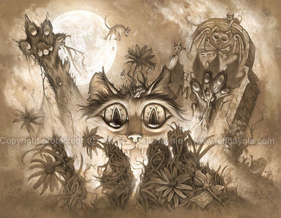 Greeting Card, Zombie Cats