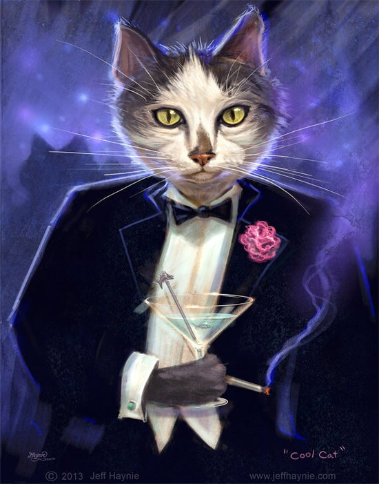 Art Print, Cool Cat