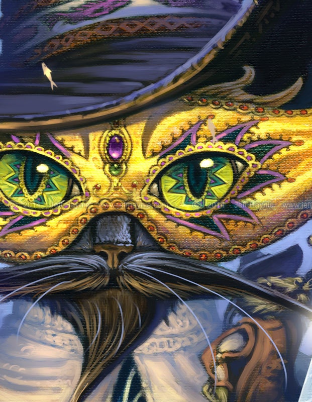Art Print, Cavalier Cat