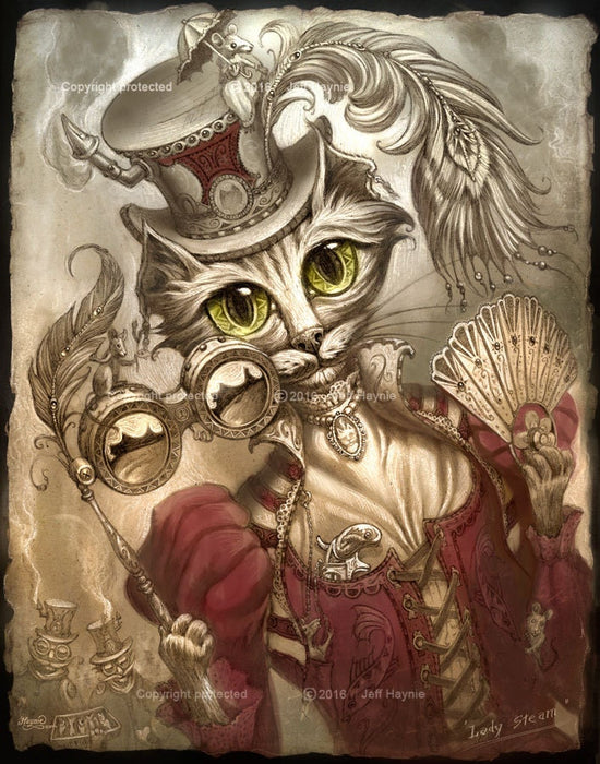 Art Print 8x10, Lady Steam, Steampunk